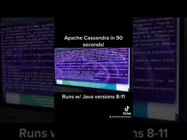 Get started with Apache Cassandra® in 90 seconds!