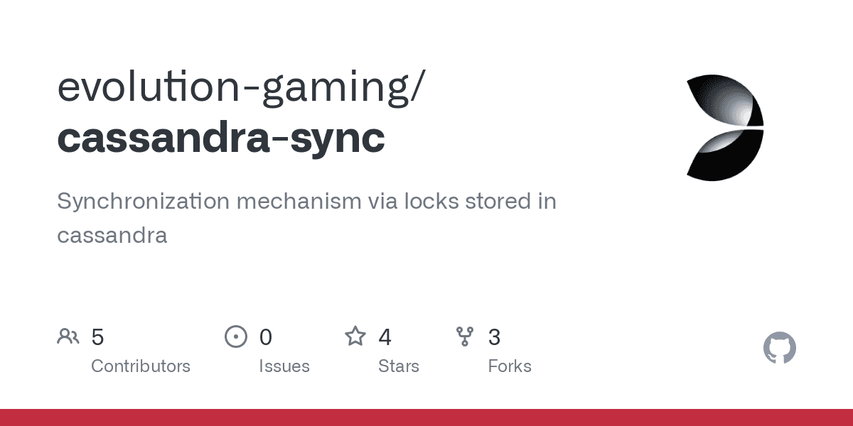 GitHub - evolution-gaming/cassandra-sync: Synchronization mechanism via locks stored in cassandra