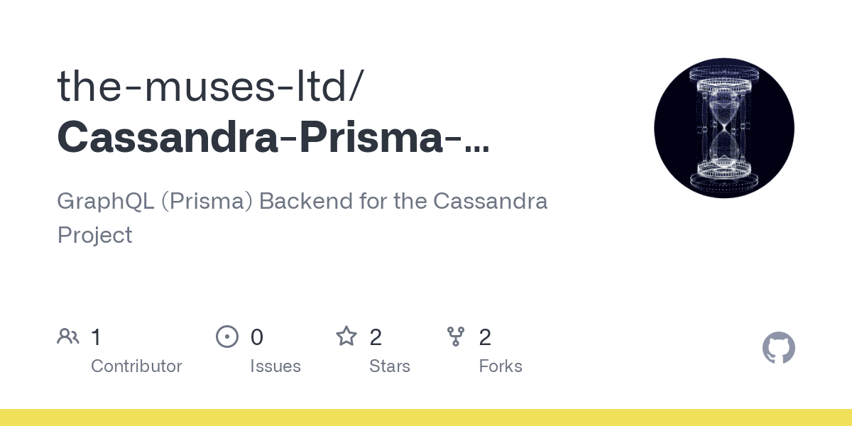 GitHub - the-muses-ltd/Cassandra-Prisma-Backend: GraphQL (Prisma) Backend for the Cassandra Project